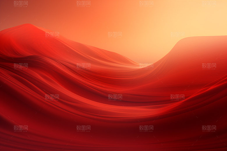 红色飘带喜报抽象背景图