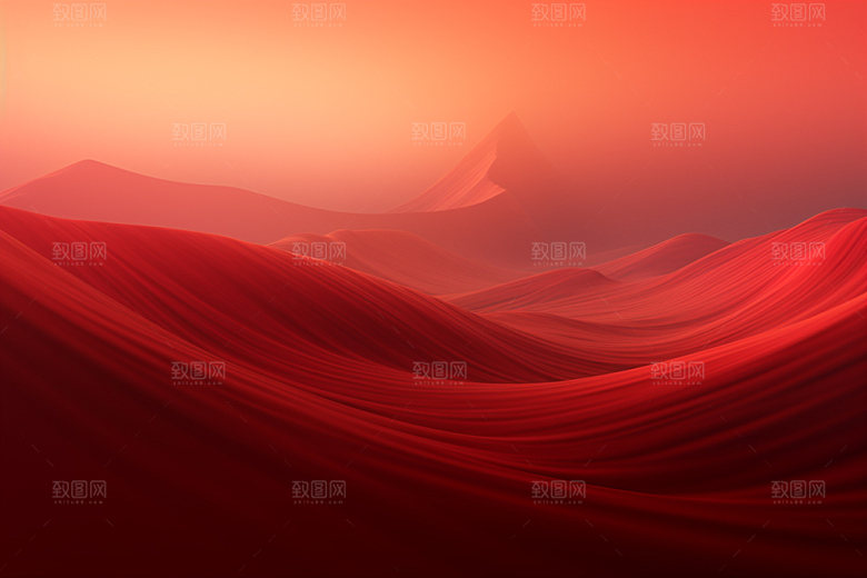 红色飘带大气喜庆背景图