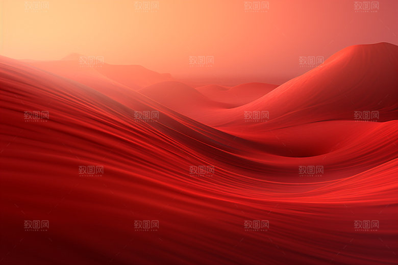 红色飘带大红展板背景图
