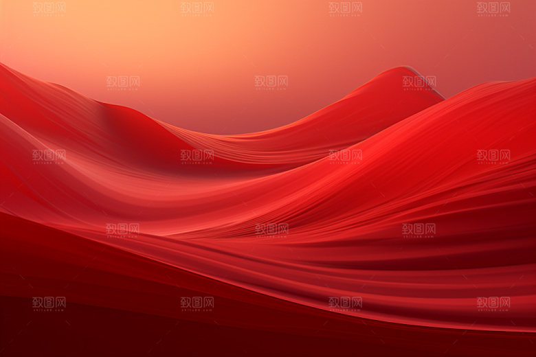 红色飘带展板喜庆背景图