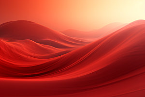 红色飘带简约丝滑背景图