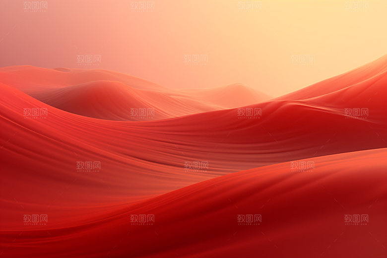 红色飘带丝绸喜庆背景图