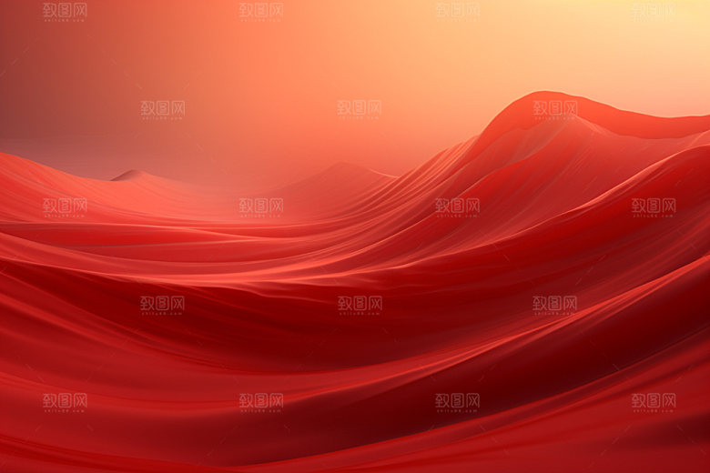 红色飘带质感党建背景图