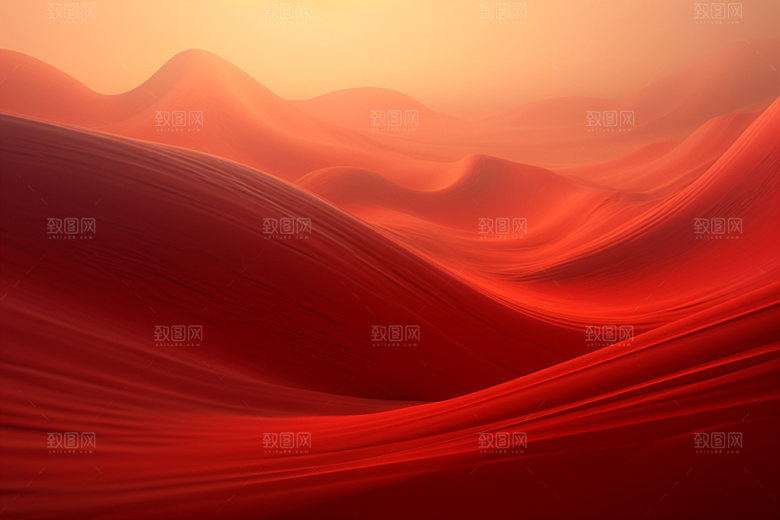 红色飘带展板大气背景图