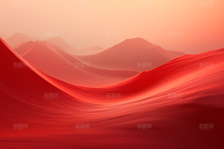 红色飘带大气喜庆背景图