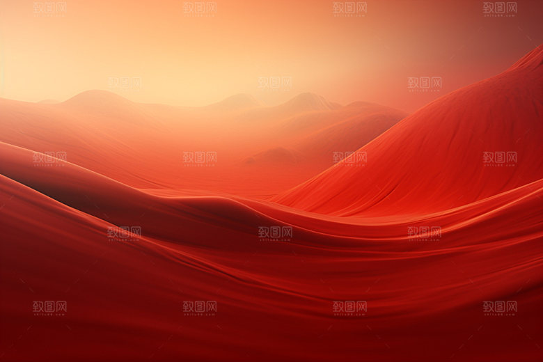 红色飘带年会喜报背景图