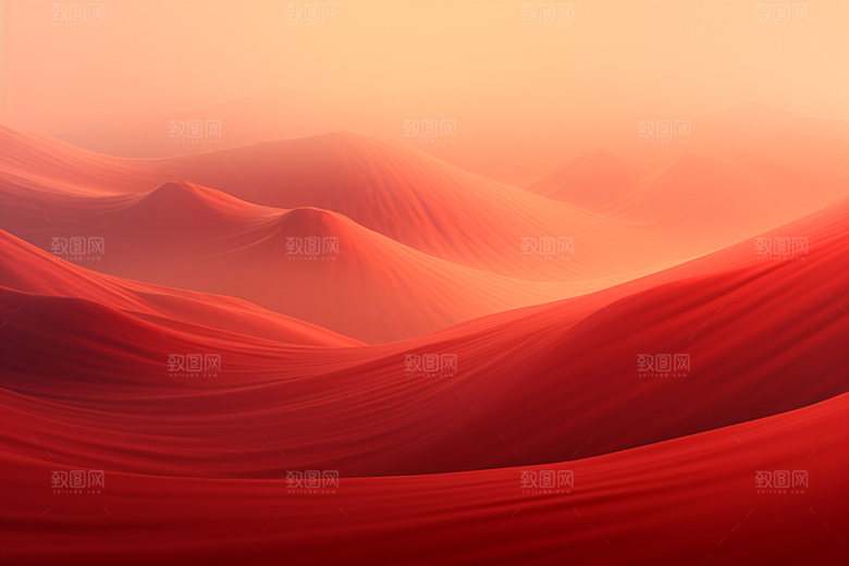 红色飘带丝绸喜庆背景图