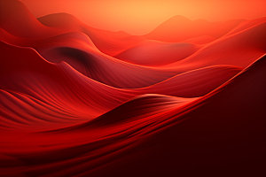 红色飘带展板大气背景图