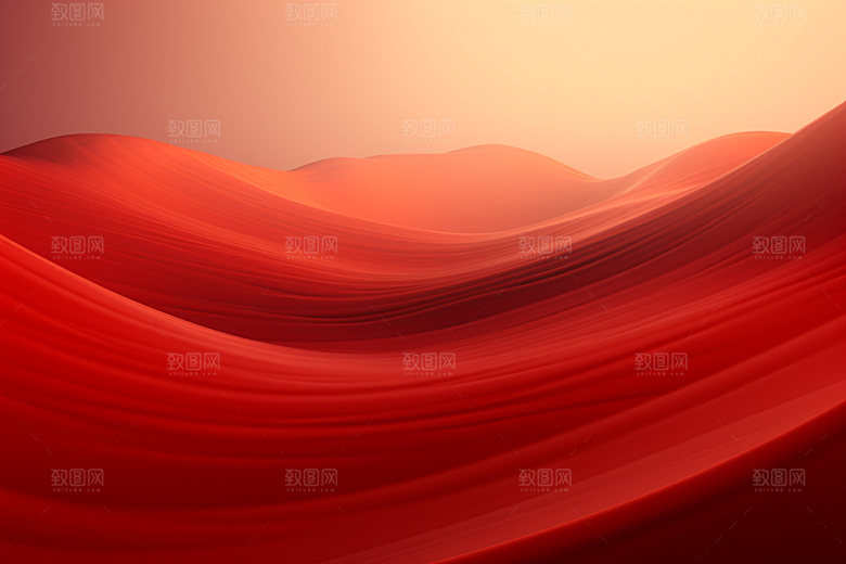 红色飘带喜庆丝绸背景图