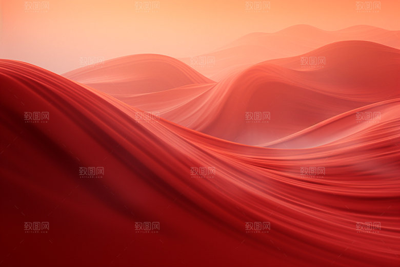红色飘带大气喜庆背景图