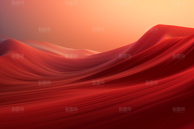红色飘带喜庆简约背景图