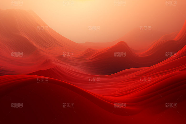 红色飘带年会党建背景图