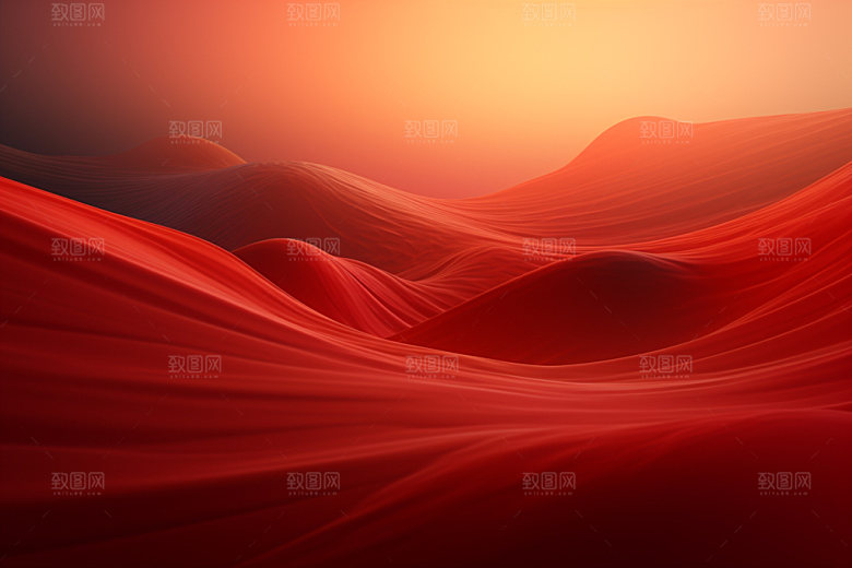 红色飘带丝滑喜报背景图