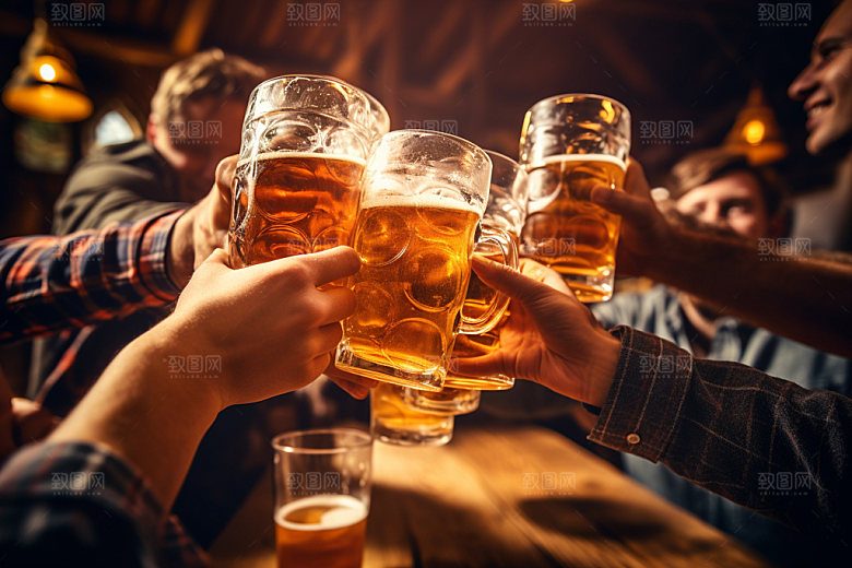 啤酒聚会高清摄影图
