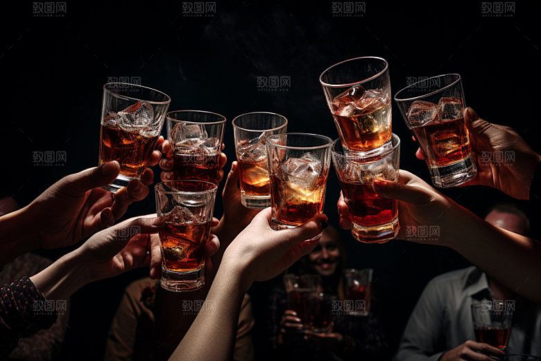 啤酒冰镇扎啤摄影图