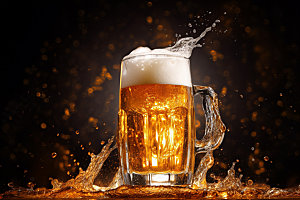 啤酒美味饮料摄影图