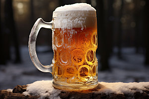 啤酒干杯饮料摄影图