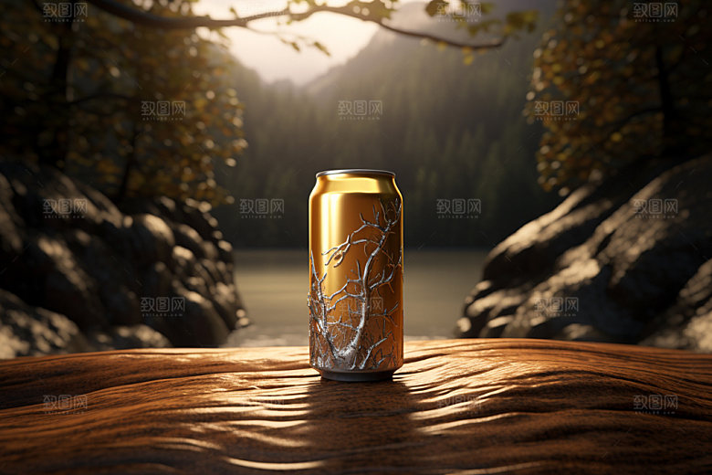 啤酒酒瓶设计样机