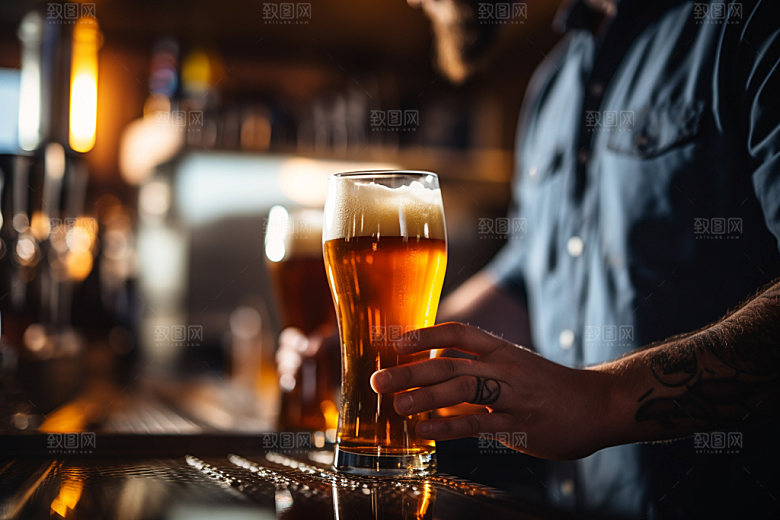 啤酒3D广告模型