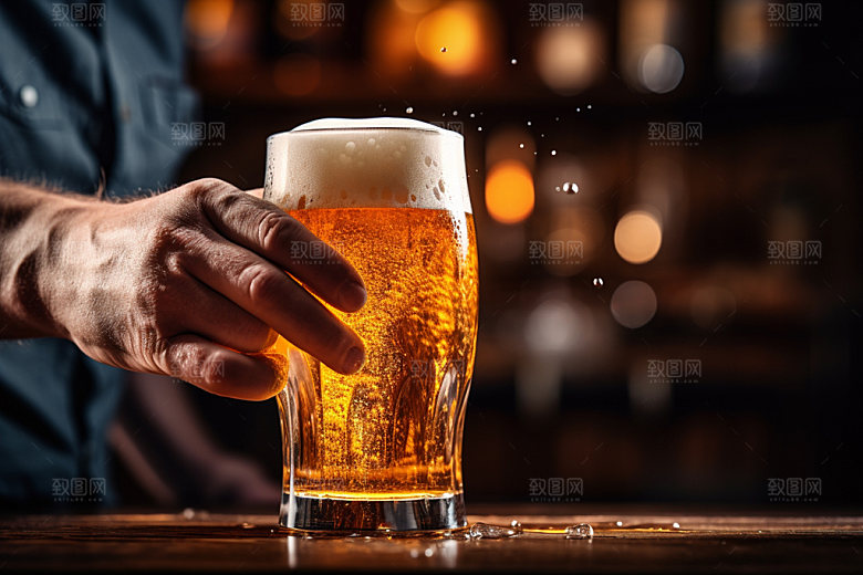 啤酒高清宣传模型