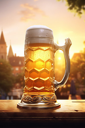 啤酒广告饮品模型