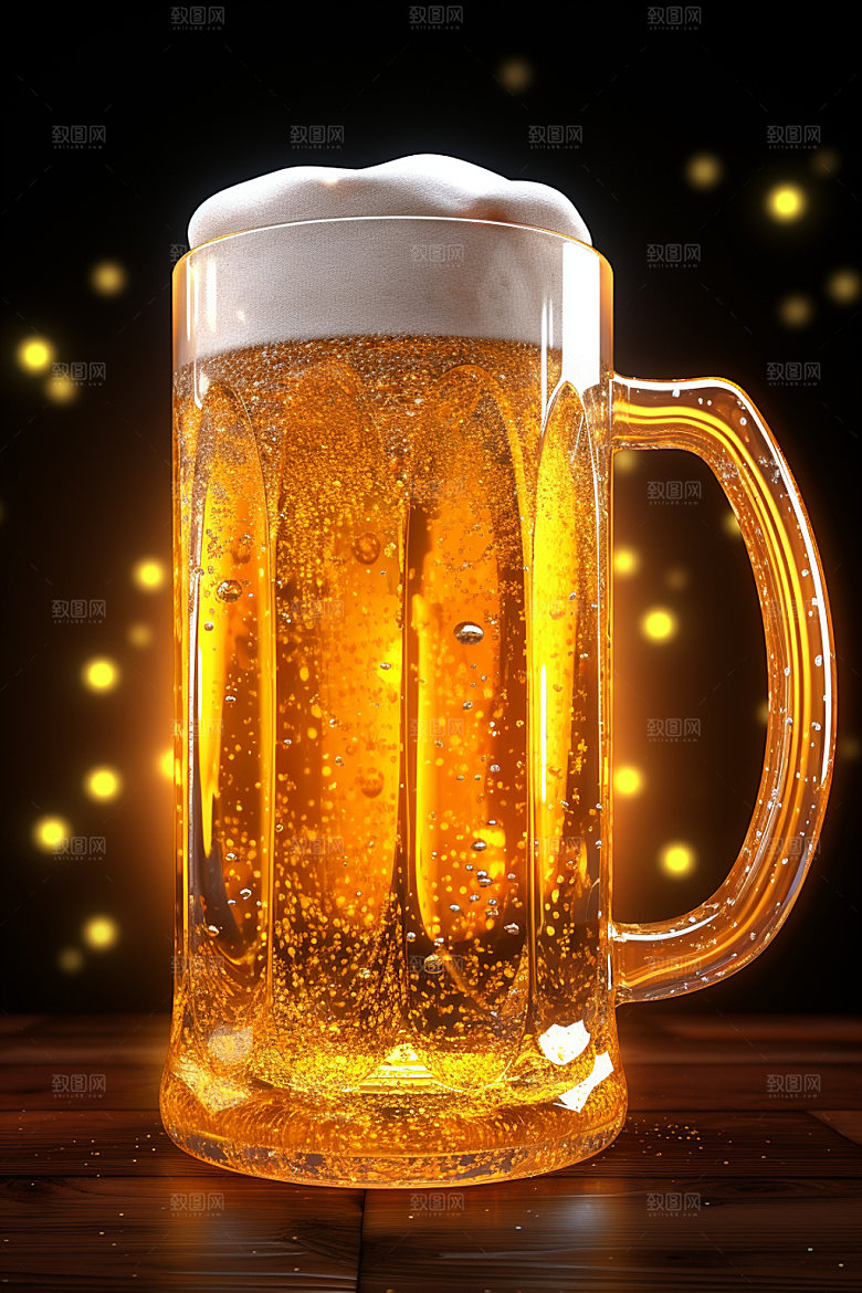 啤酒3D广告模型