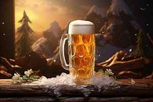 啤酒创意广告模型