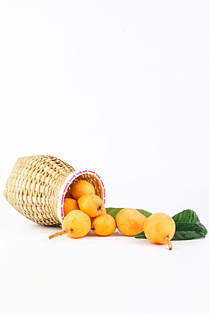 枇杷水果美食摄影图