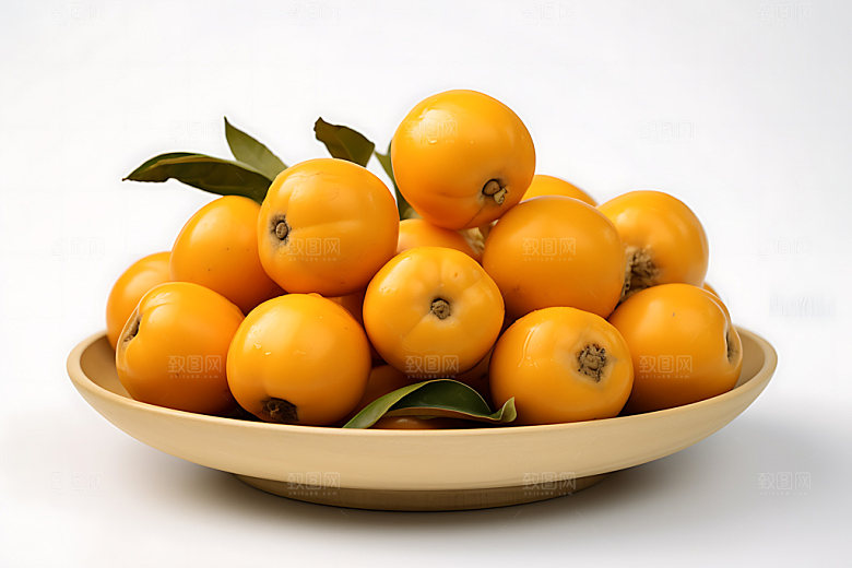 枇杷特写润肺止咳摄影图