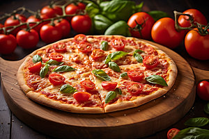 披萨主食高清摄影图