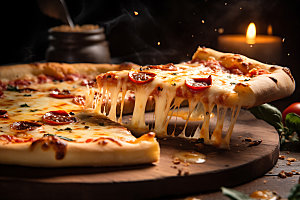 披萨美味美食摄影图