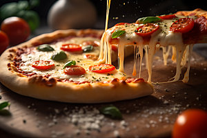 披萨高清意大利比萨饼摄影图
