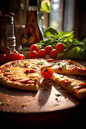 披萨高清主食摄影图