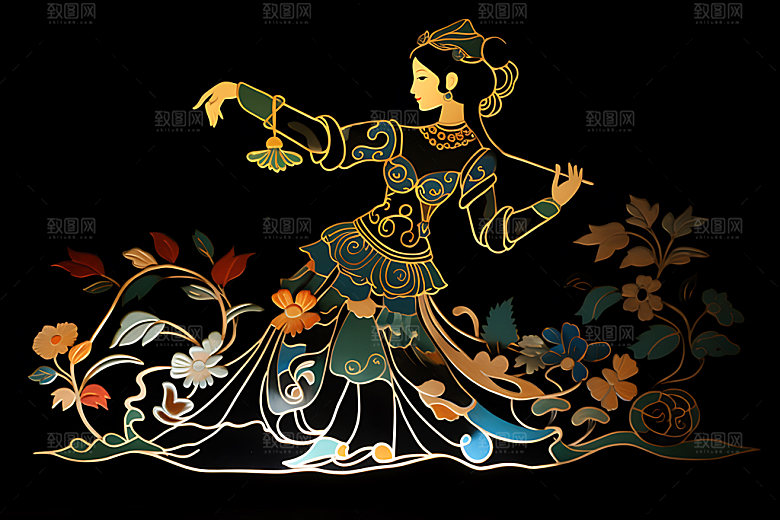 皮影戏非遗灯影戏素材