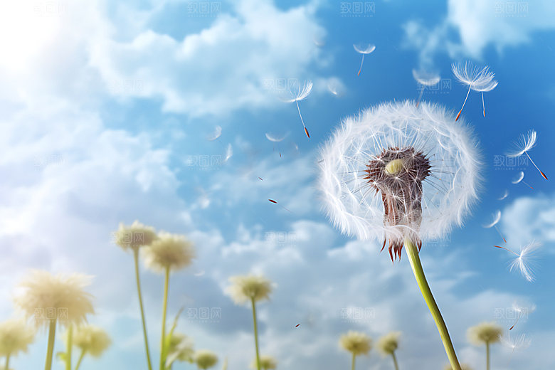 蒲公英高清花卉摄影图