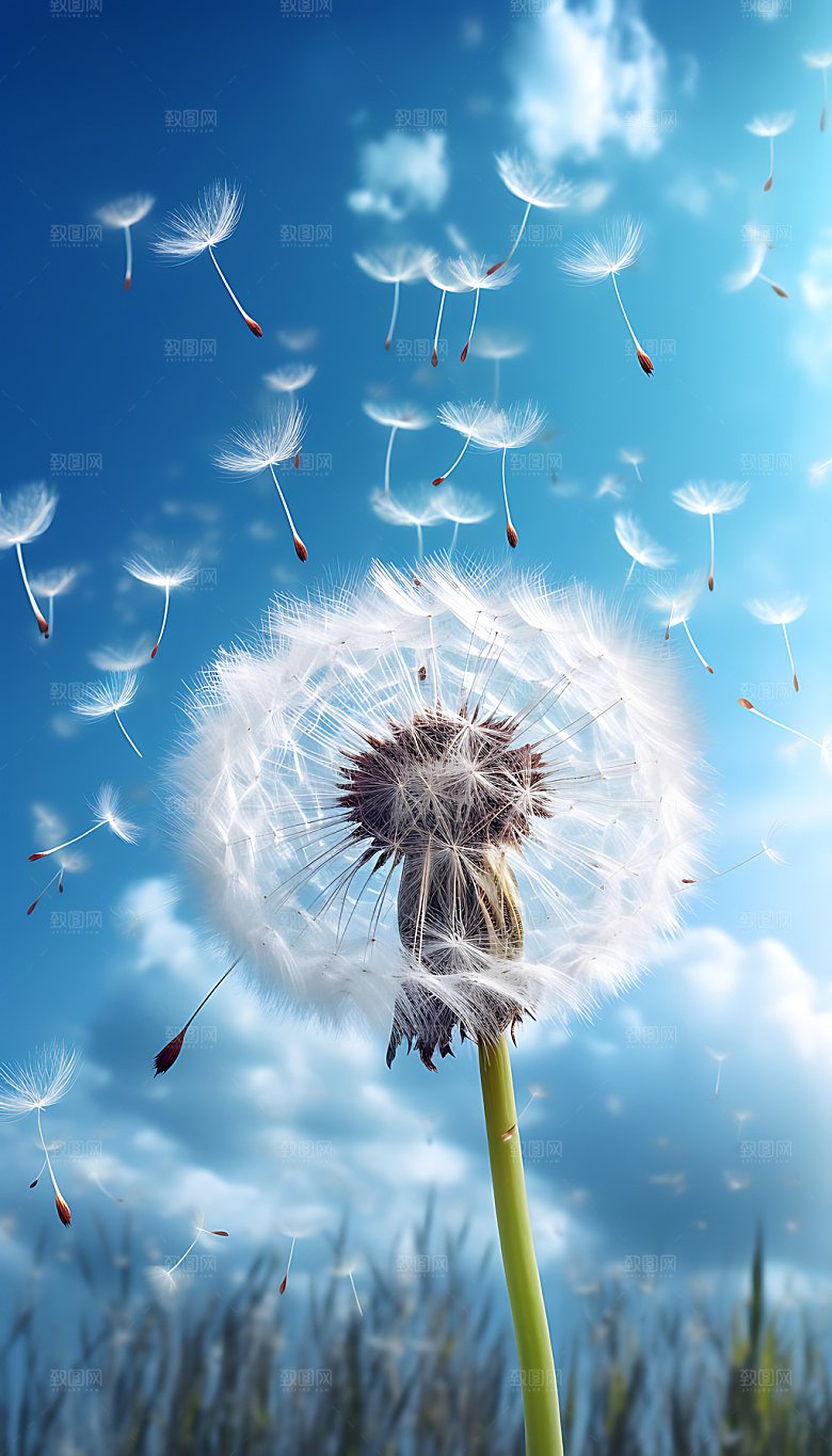 蒲公英高清花卉摄影图