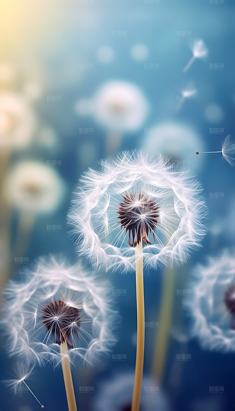 蒲公英自然植物摄影图