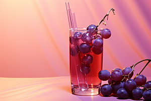 葡萄美食水果摄影图