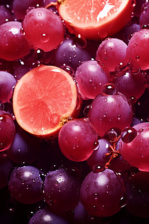 葡萄美食美味摄影图