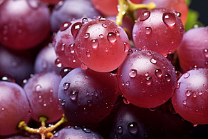 葡萄美食水果摄影图