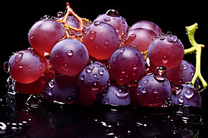 葡萄美食晶莹剔透摄影图
