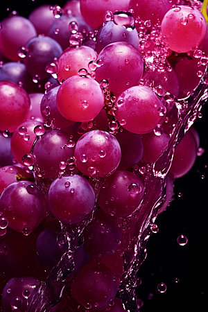 葡萄美味水果摄影图