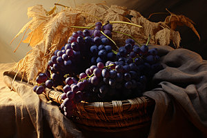 葡萄水果食品摄影图