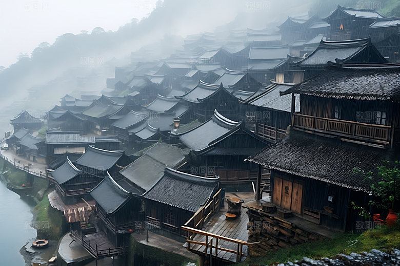 千户苗寨景区贵州旅游摄影图
