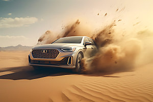 沙漠汽车高清SUV摄影图