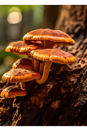 蘑菇高清生态摄影图