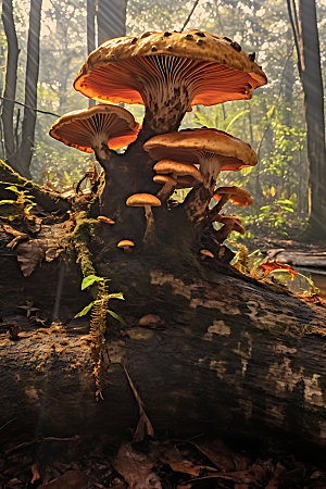 蘑菇菌菇菌类摄影图