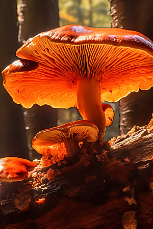 蘑菇特写生态摄影图