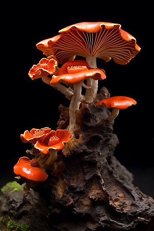 蘑菇特写高清摄影图