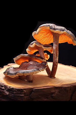 蘑菇特写菌类摄影图